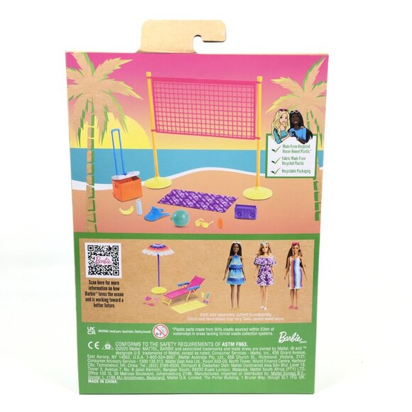 Barbie: Barbie Loves the Ocean - Beach Volleyball Playset by Mattel Toys - Picture 2 of 2